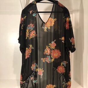 Sheer swimsuit cover-up